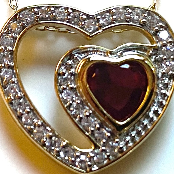 Sterling Silver Heart Shaped Necklace - Picture 2 of 6